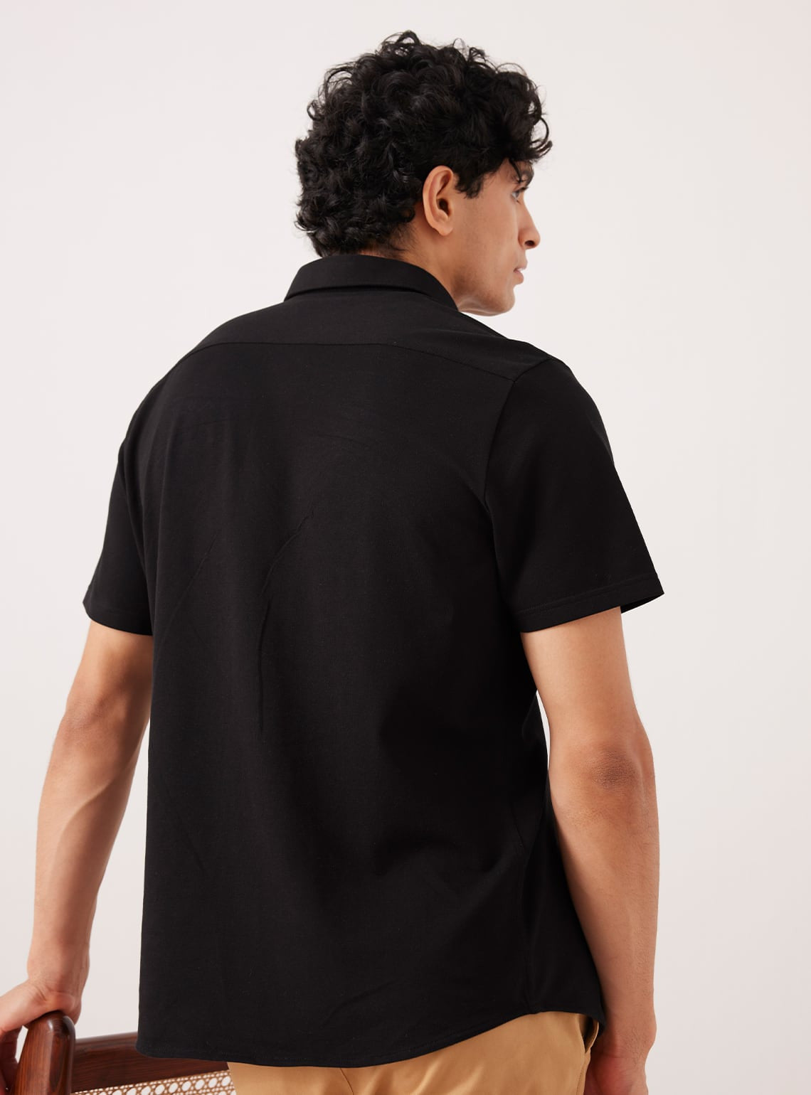 Opal Black Knit Shirt