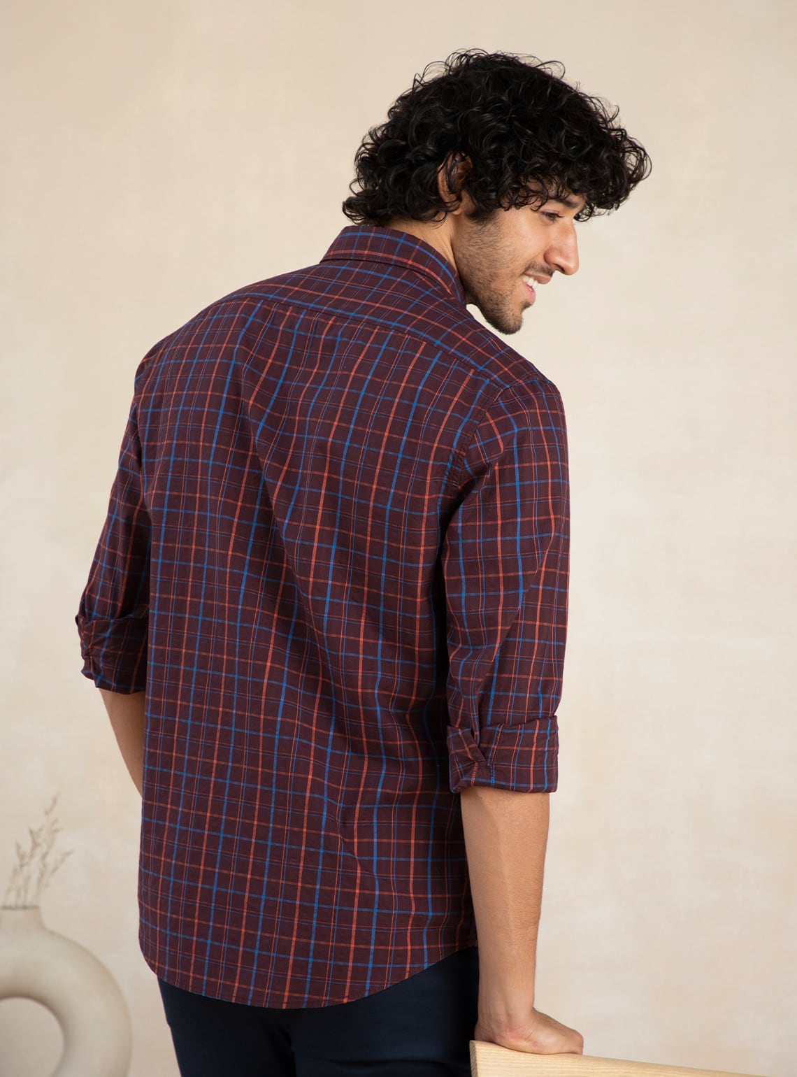Wineberry Check Shirt