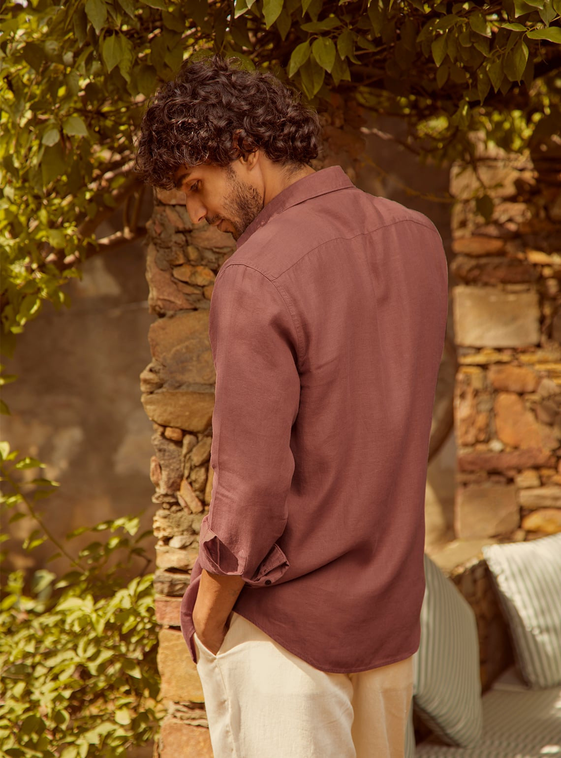 Wildberry Safari Linen Shirt