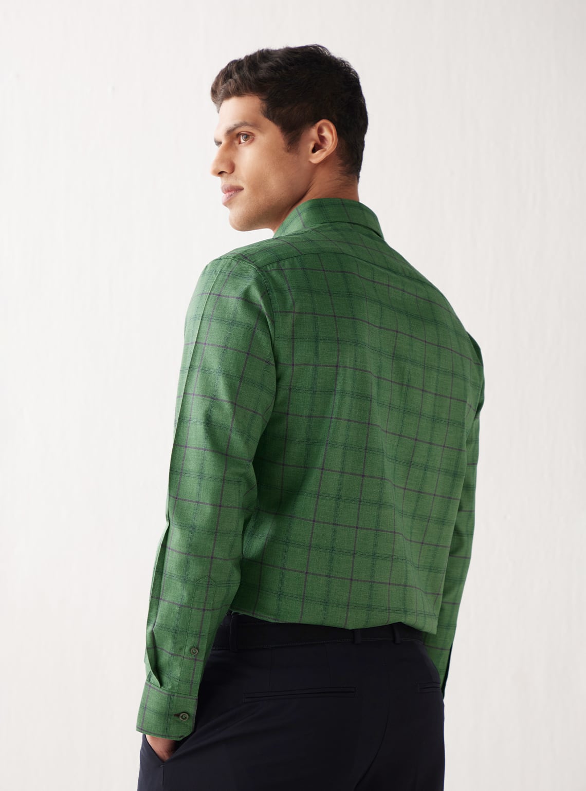Deep Emerald Grid Shirt
