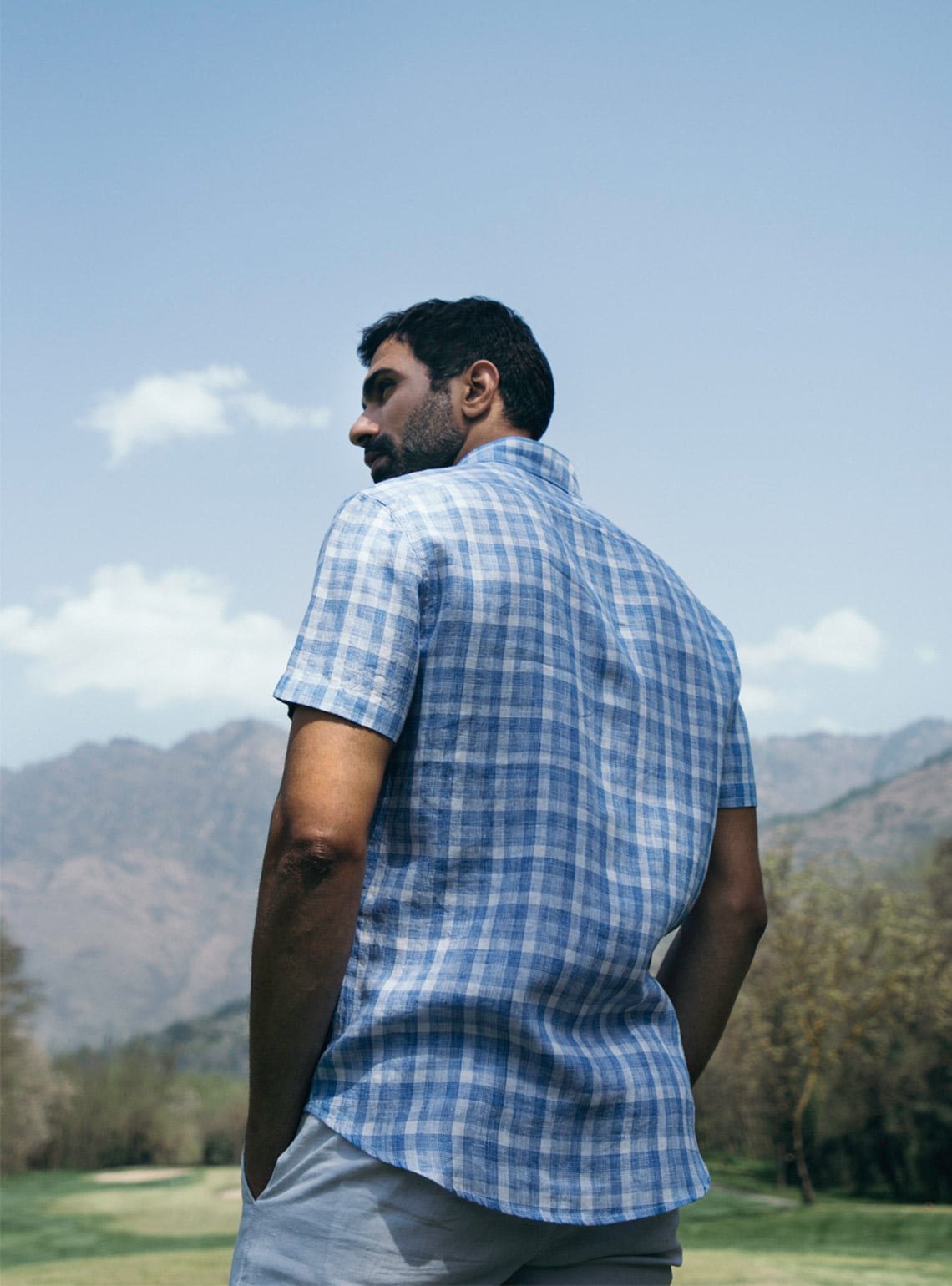 Cloudgazer Linen - Half Shirt