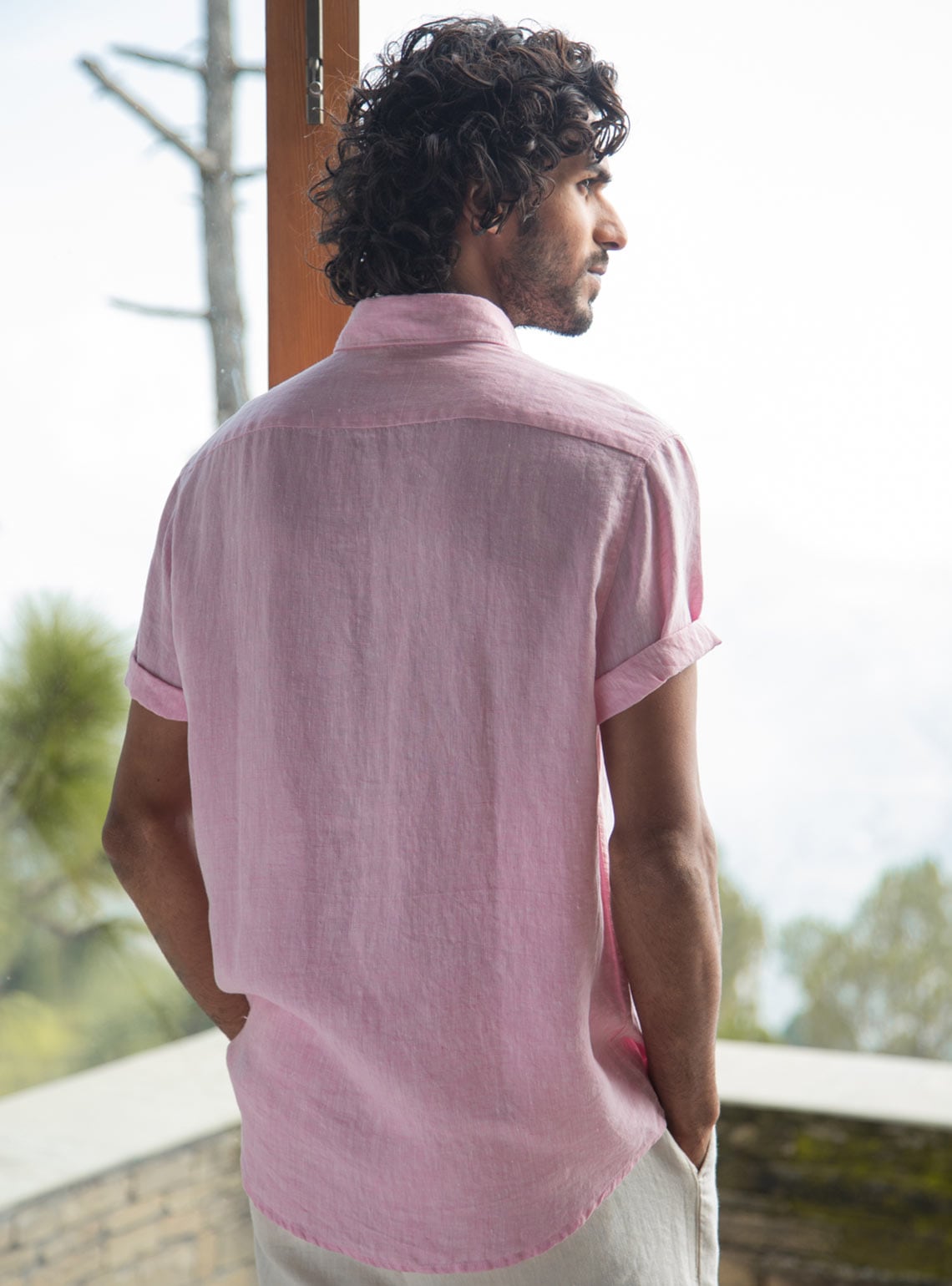 Opera Linen Half Shirt