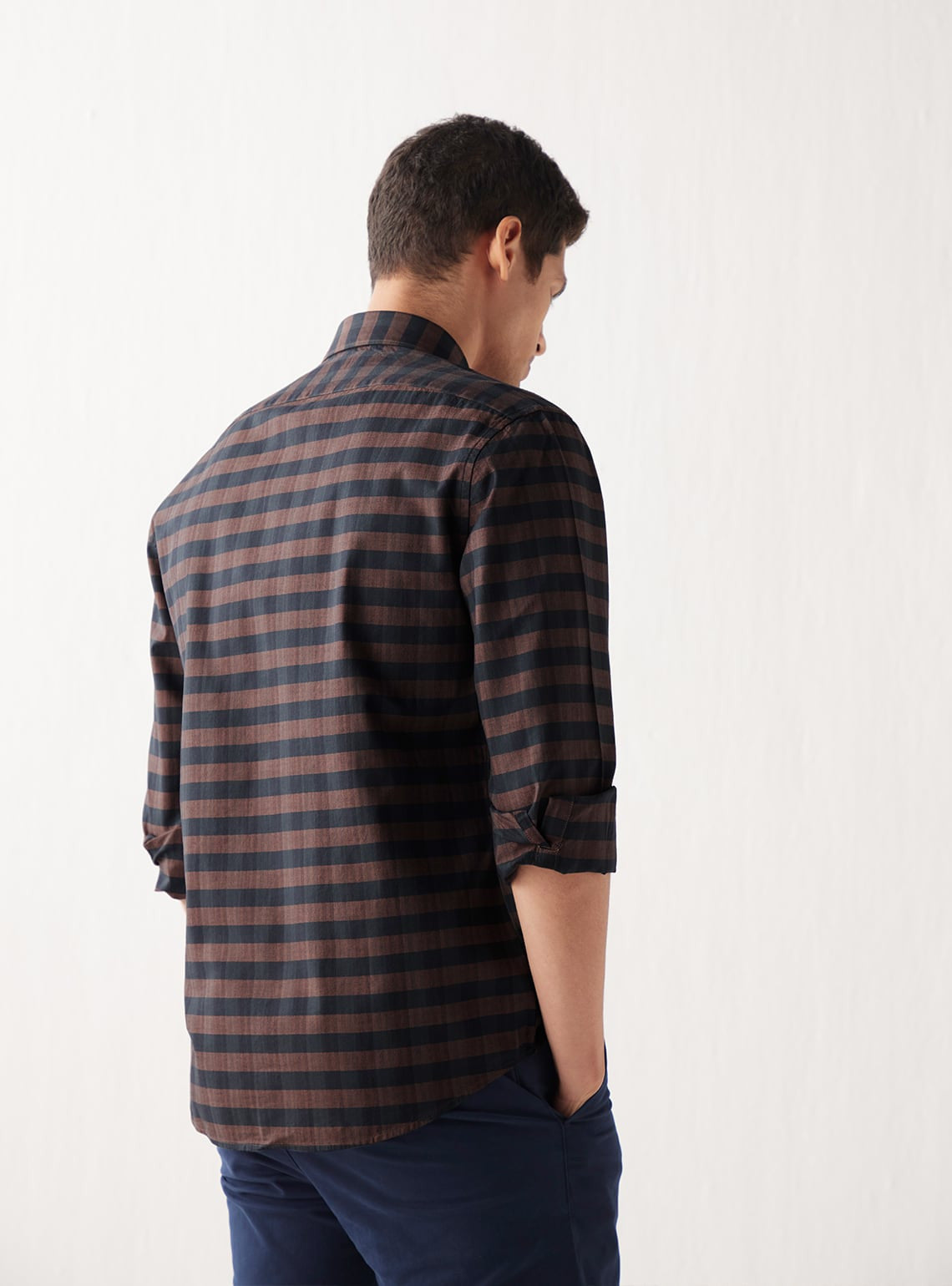 Faded Terracotta Check Shirt