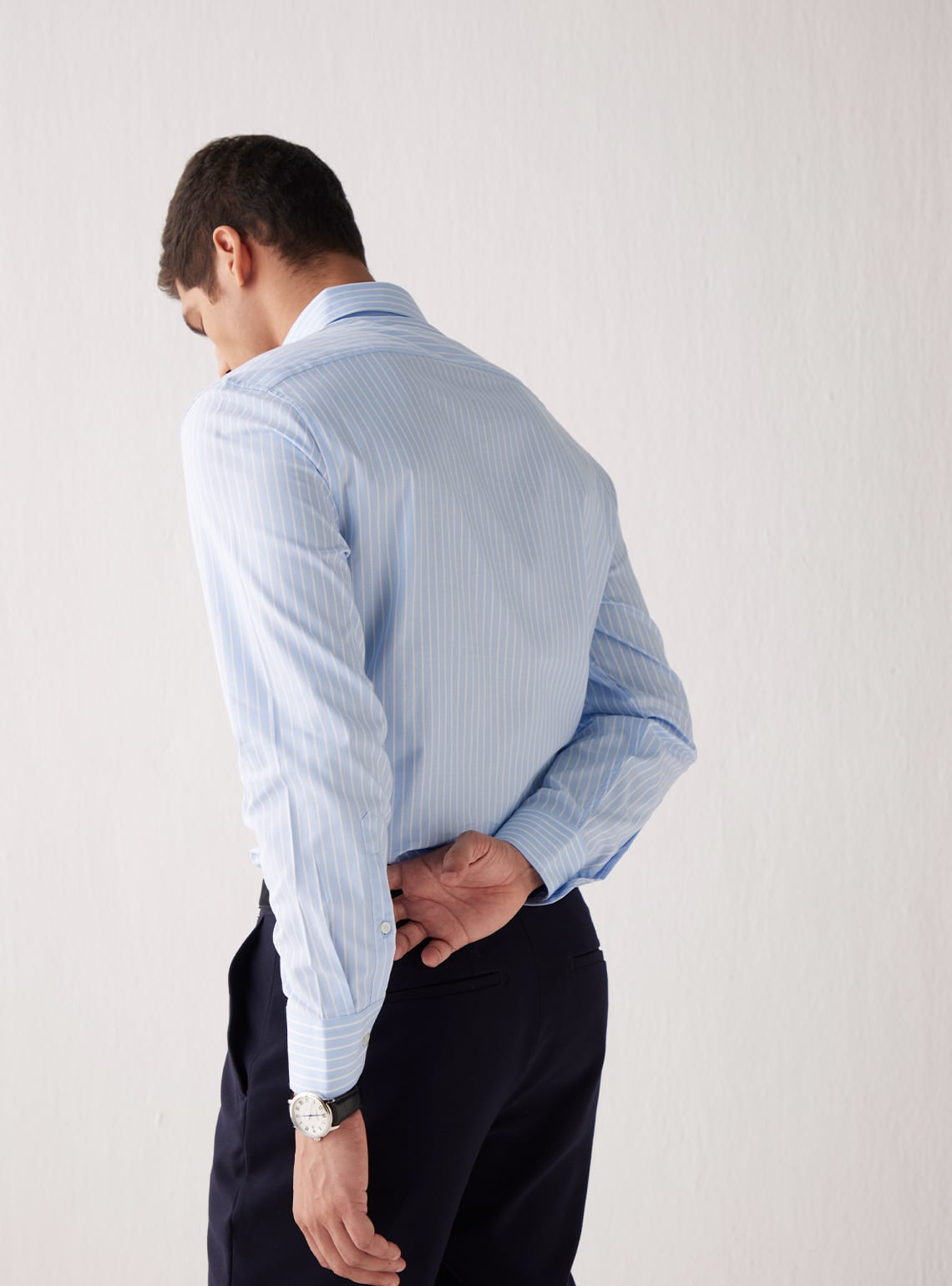Powder Blue Stripe Shirt