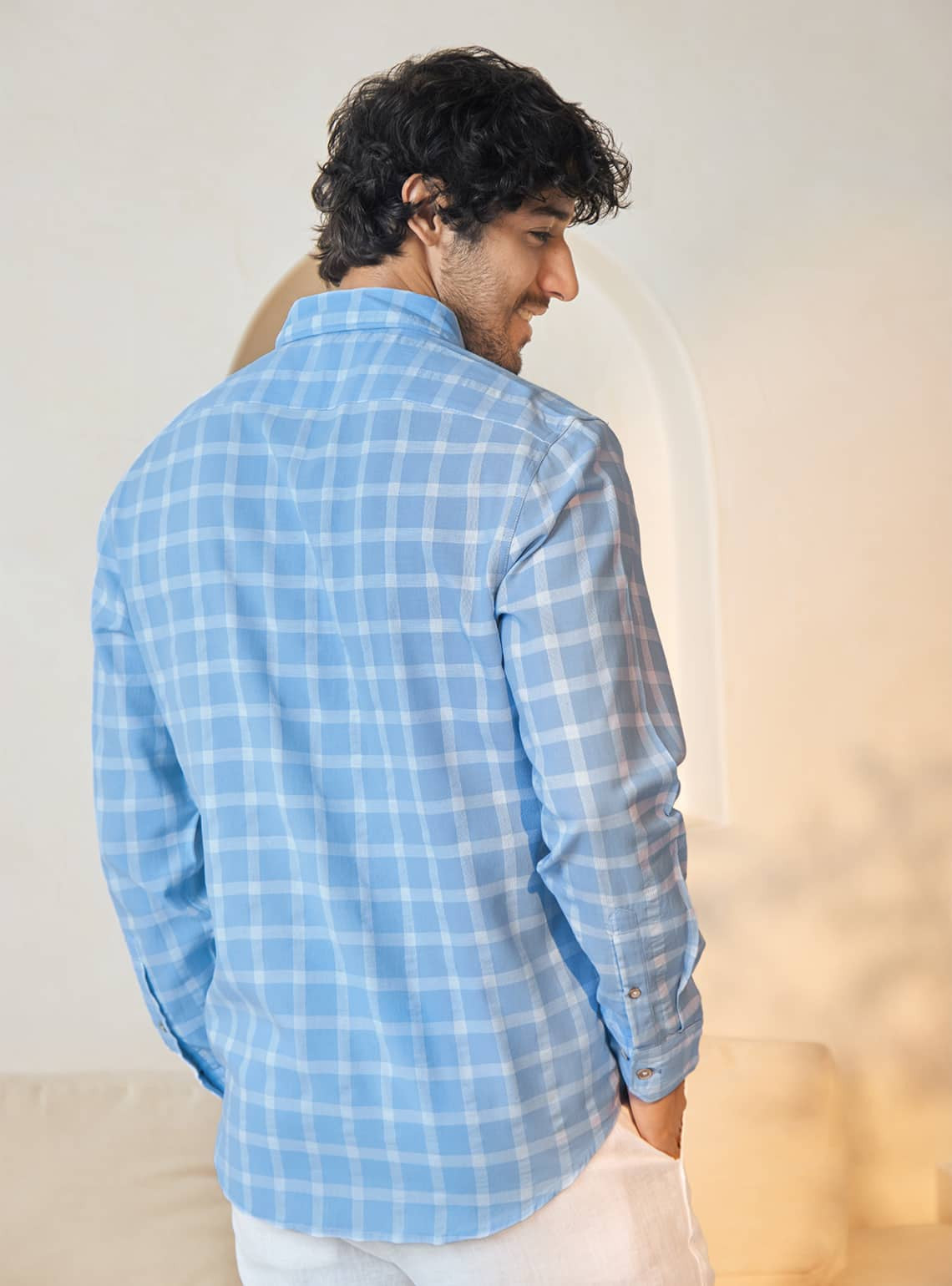 Aero Blue Check Shirt