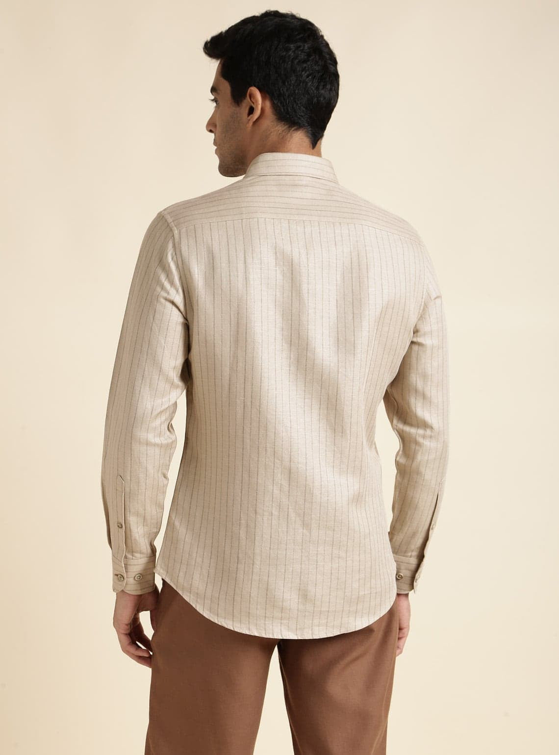Sand Tan Stripe Shirt