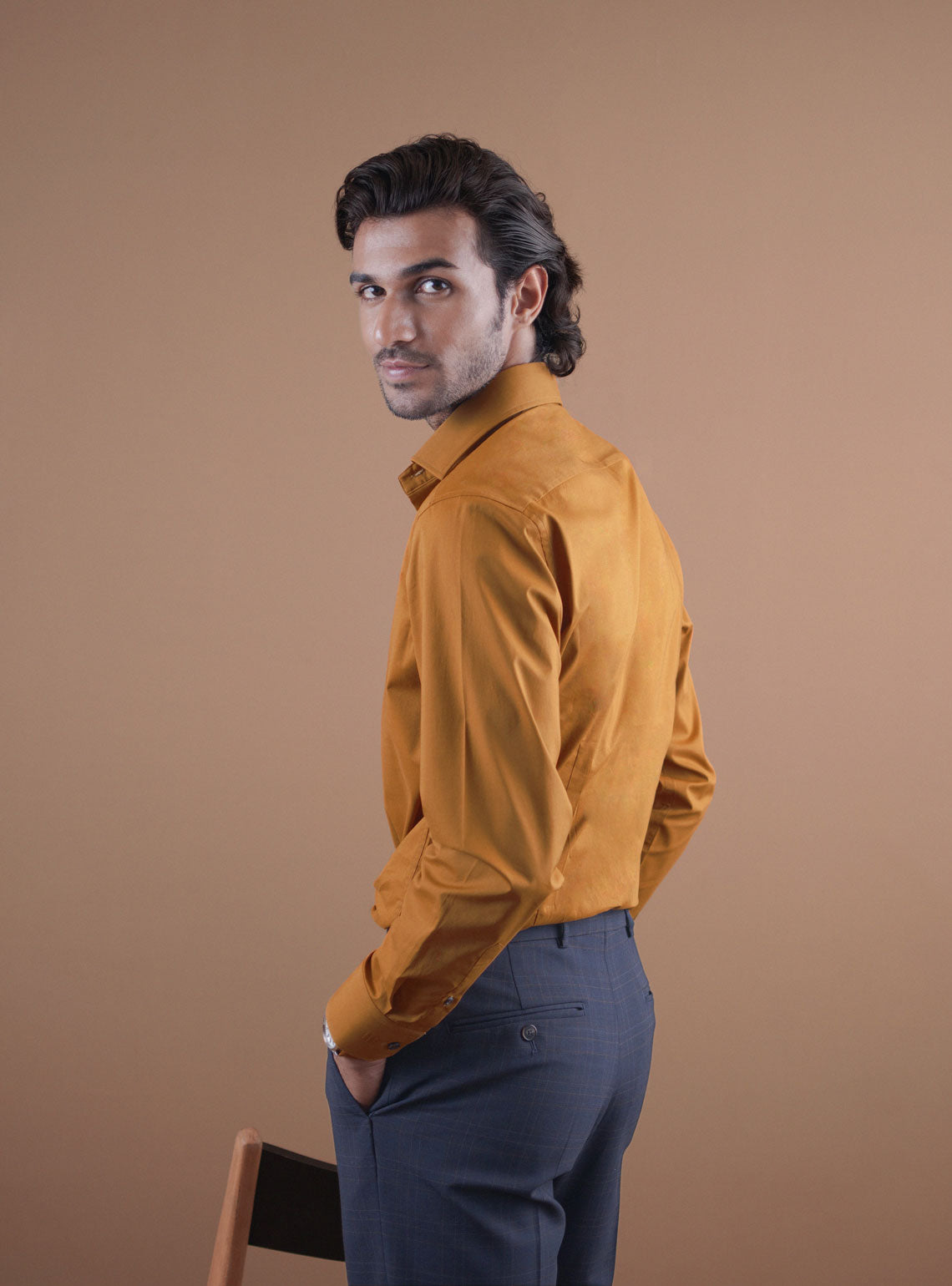 Sunset Gold Stretch Shirt