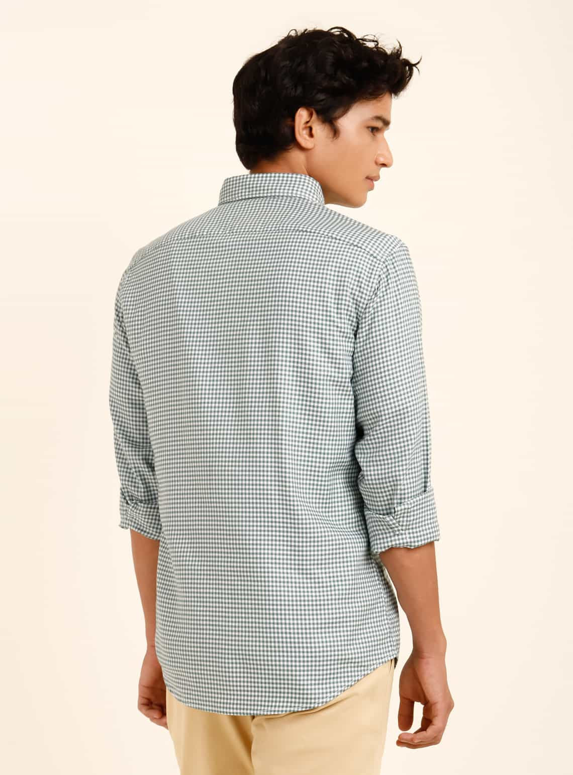 Mint Green Check Shirt