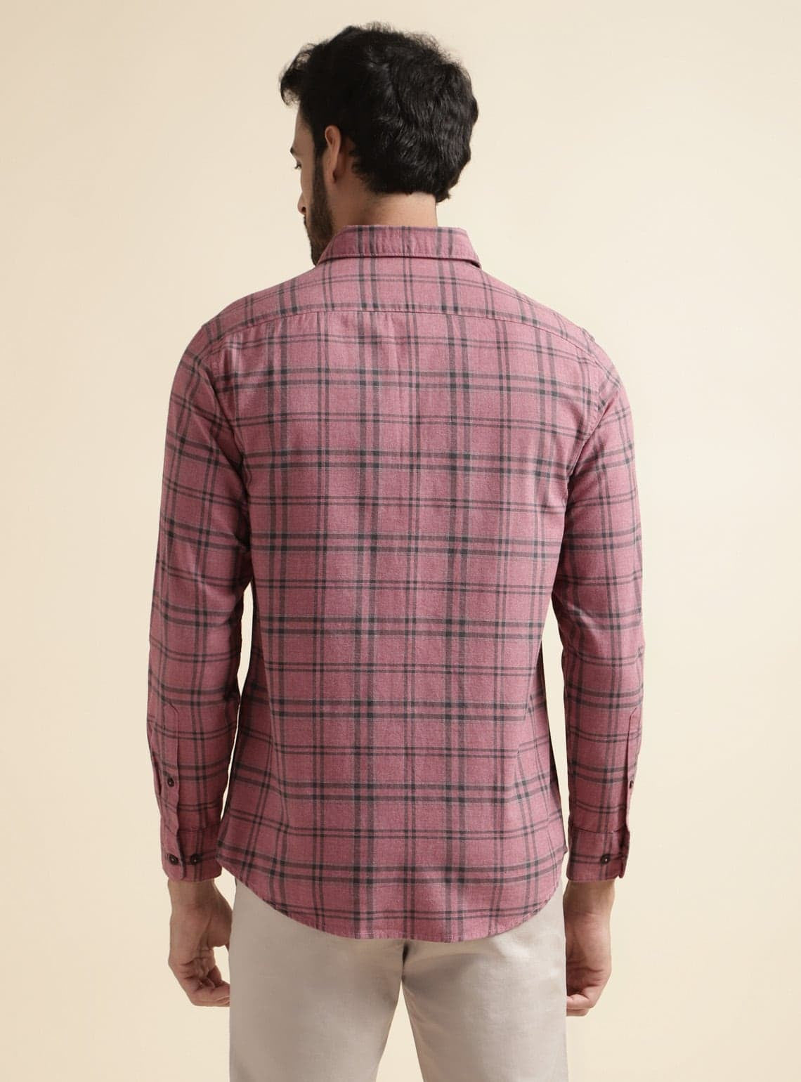 Light Mulberry Grid Shirt