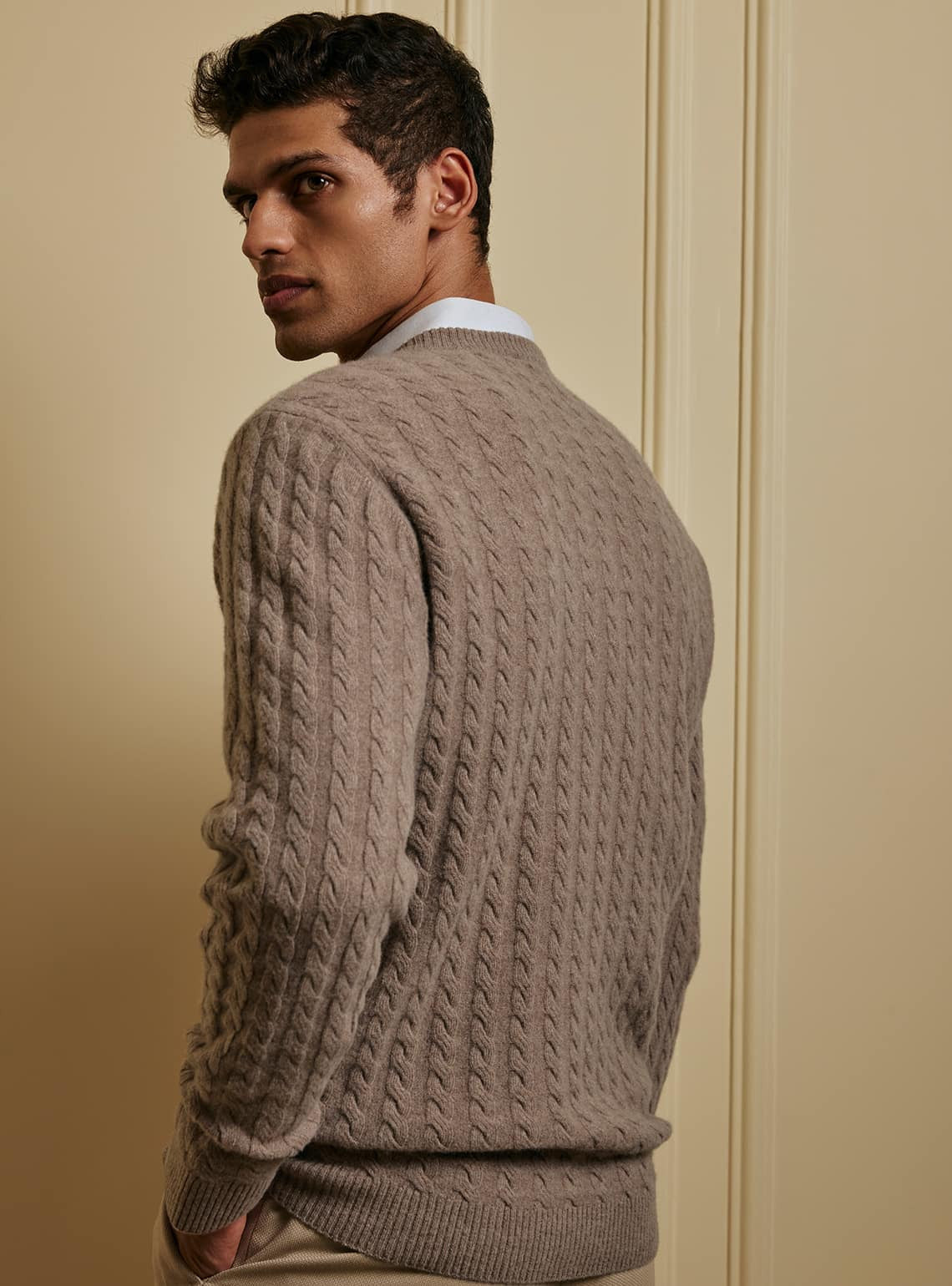 Sandstone Cashmere Blend Pullover