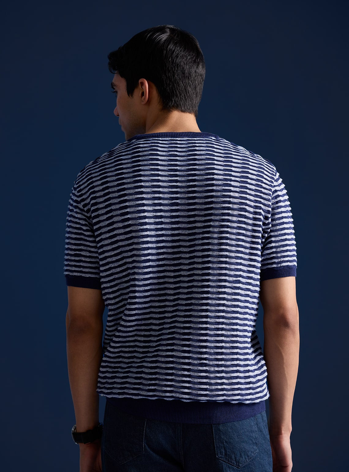 Grindle Wave Indigo Crew