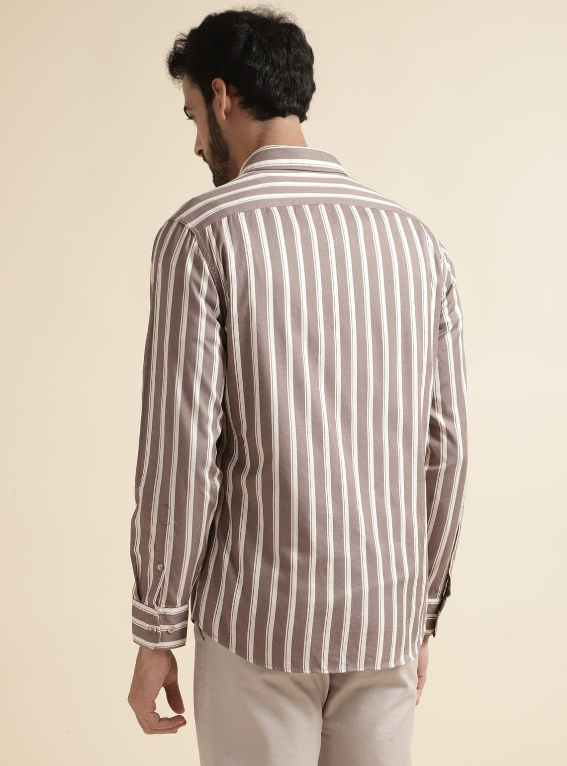 Cedar Brown Stripe Shirt