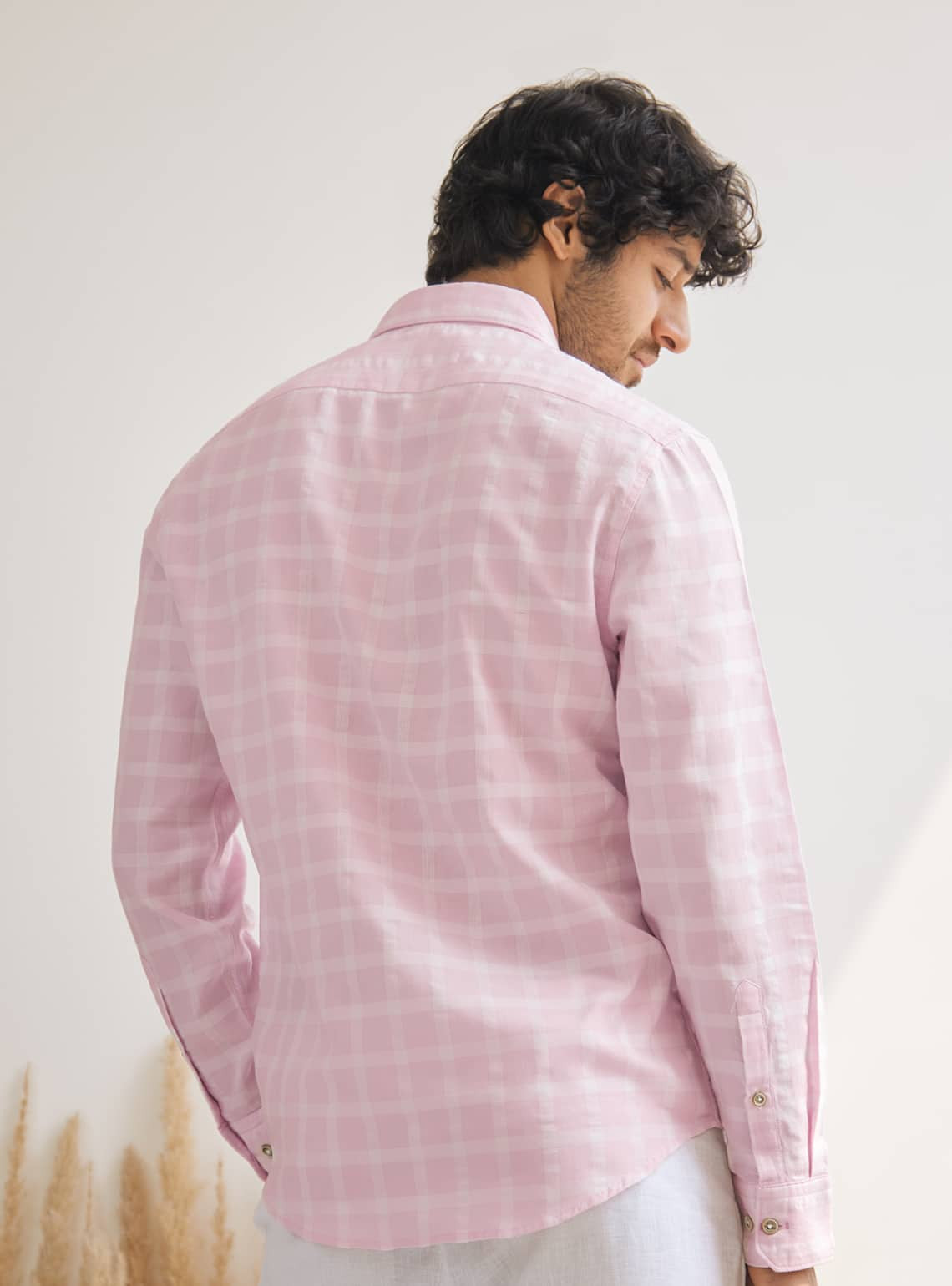 Vapour Pink Check Shirt