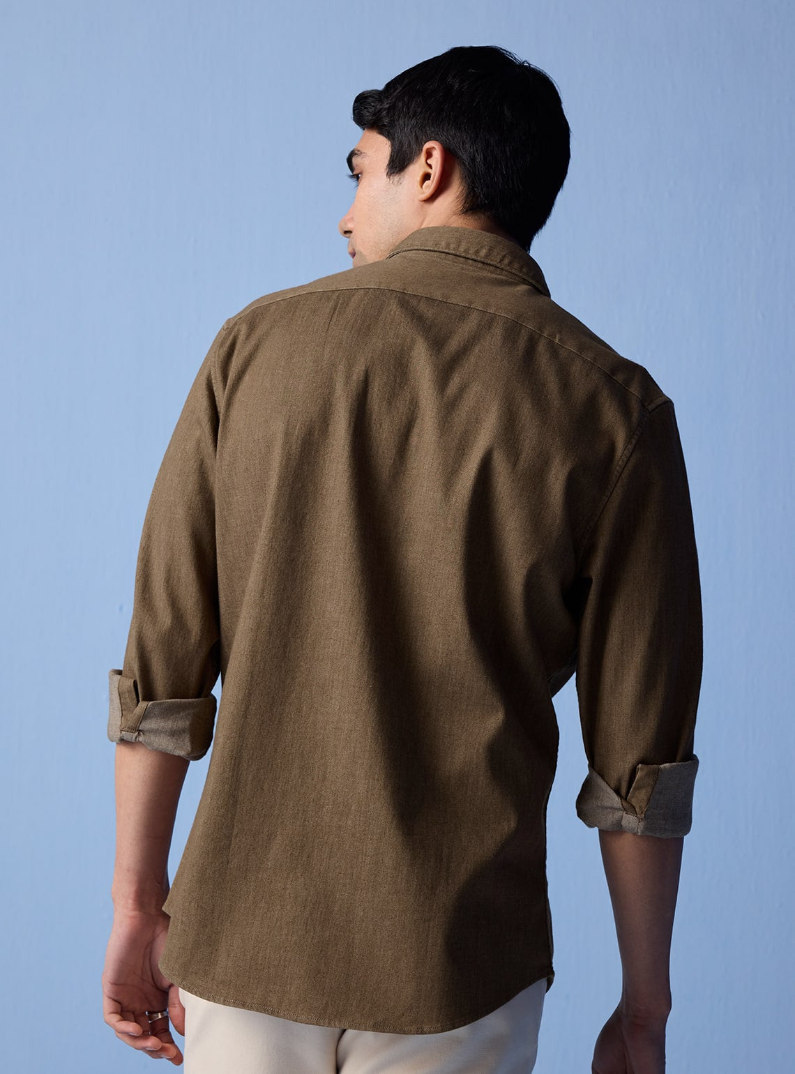 Moss Brown Indigo Shirt
