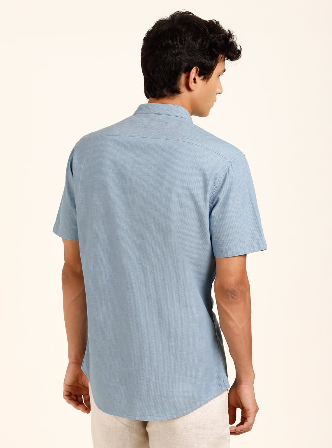 Mandarin Azure Indigo Shirt