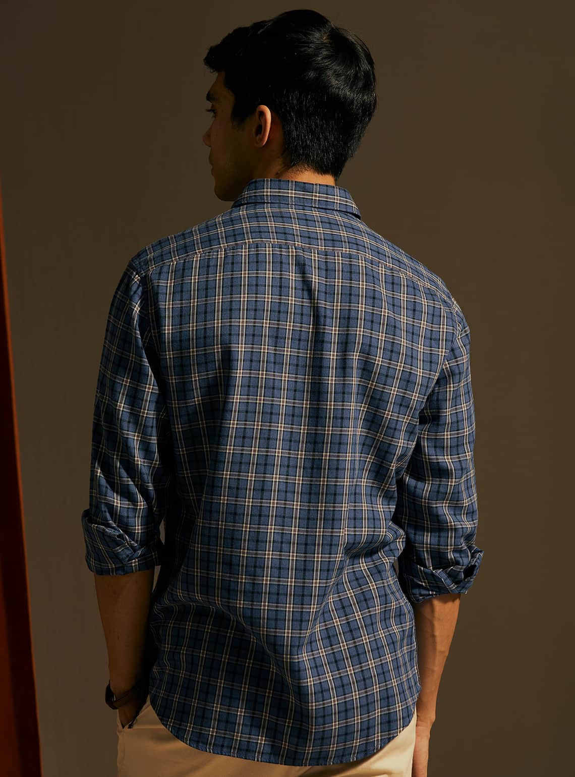 Blue Han Tan Check Shirt