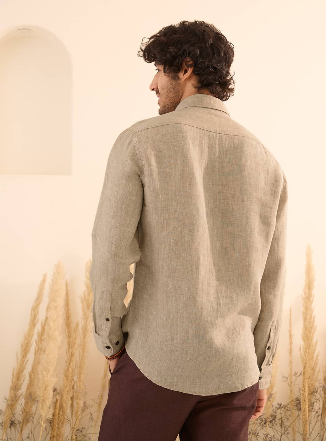 Keystone Beige Linen Shirt