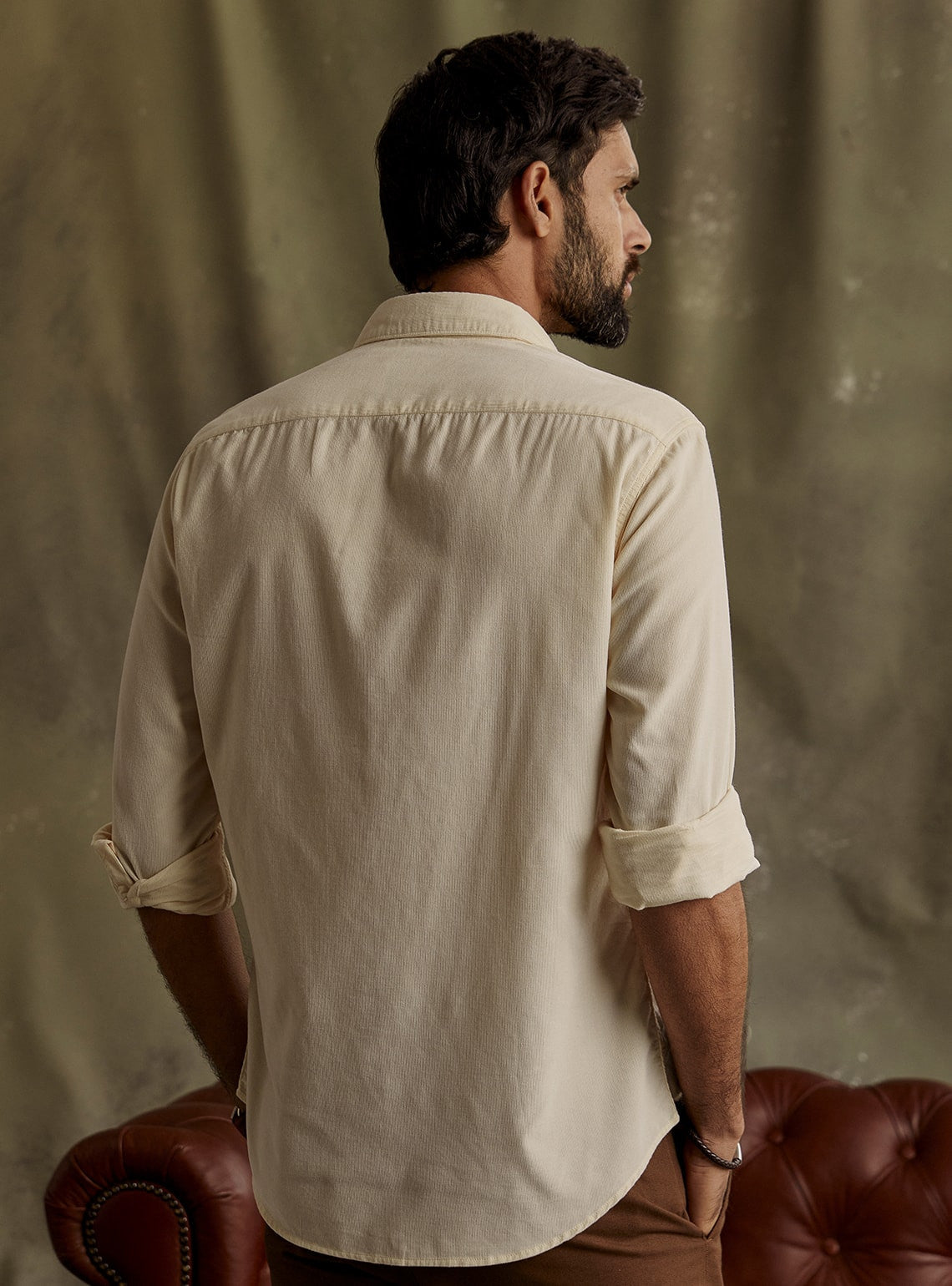 Hemis Beige Corduroy Shirt