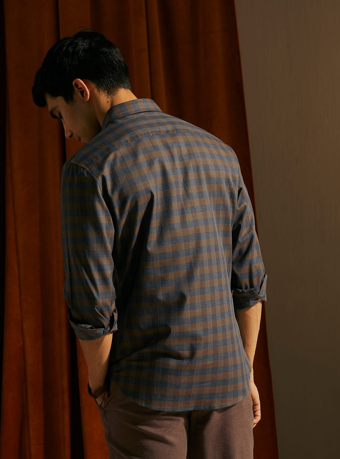 Ashy Umber Check Shirt