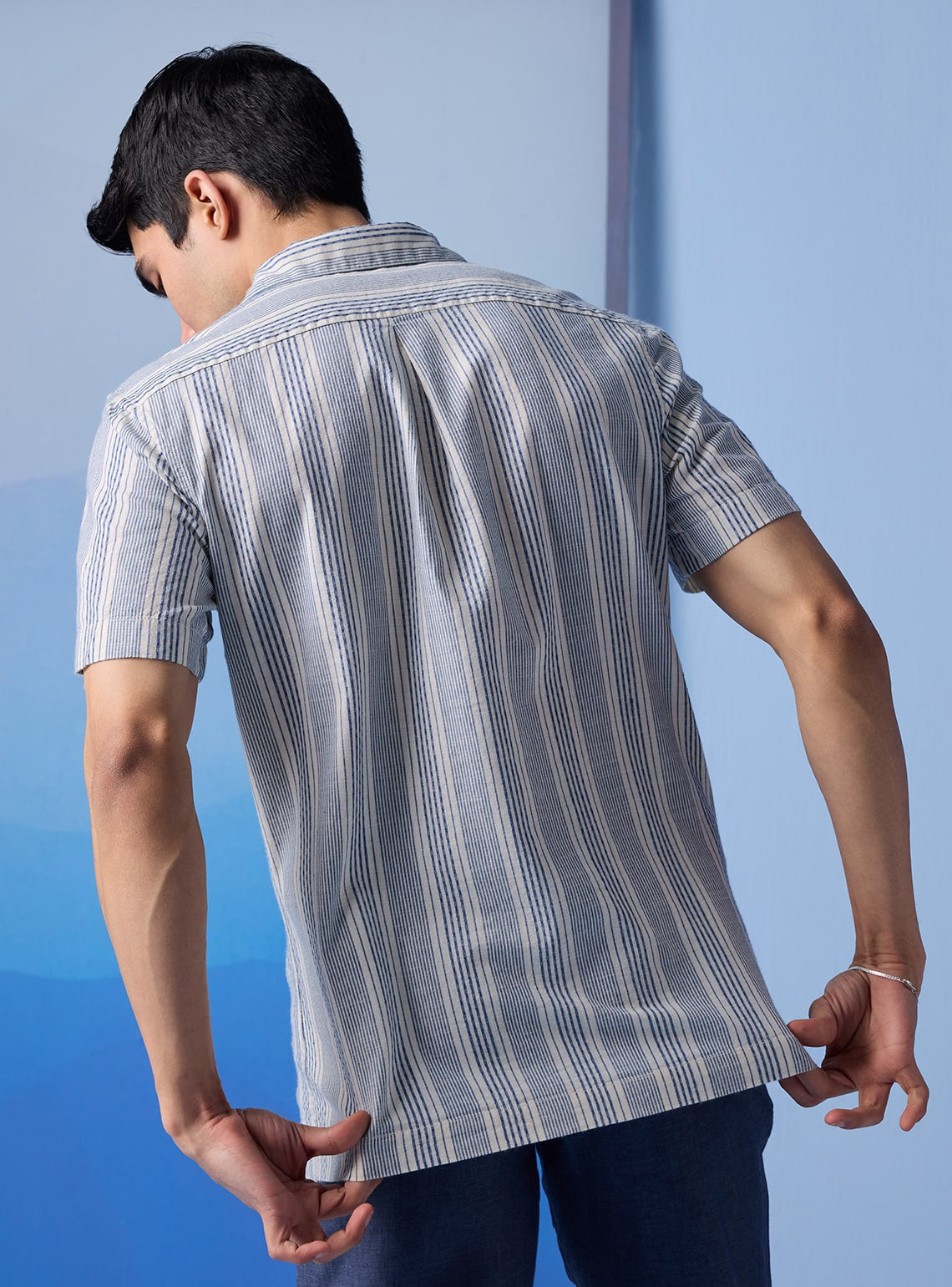 Resort Indigo Striper Shirt