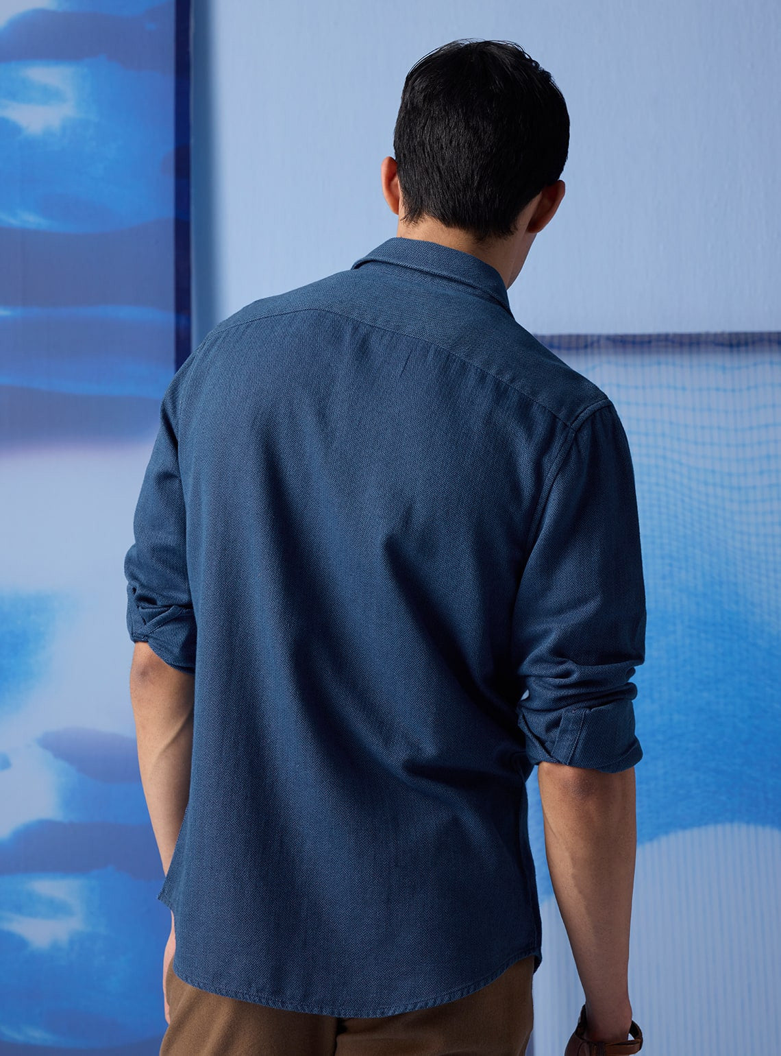 Prussian Dobby Indigo Shirt