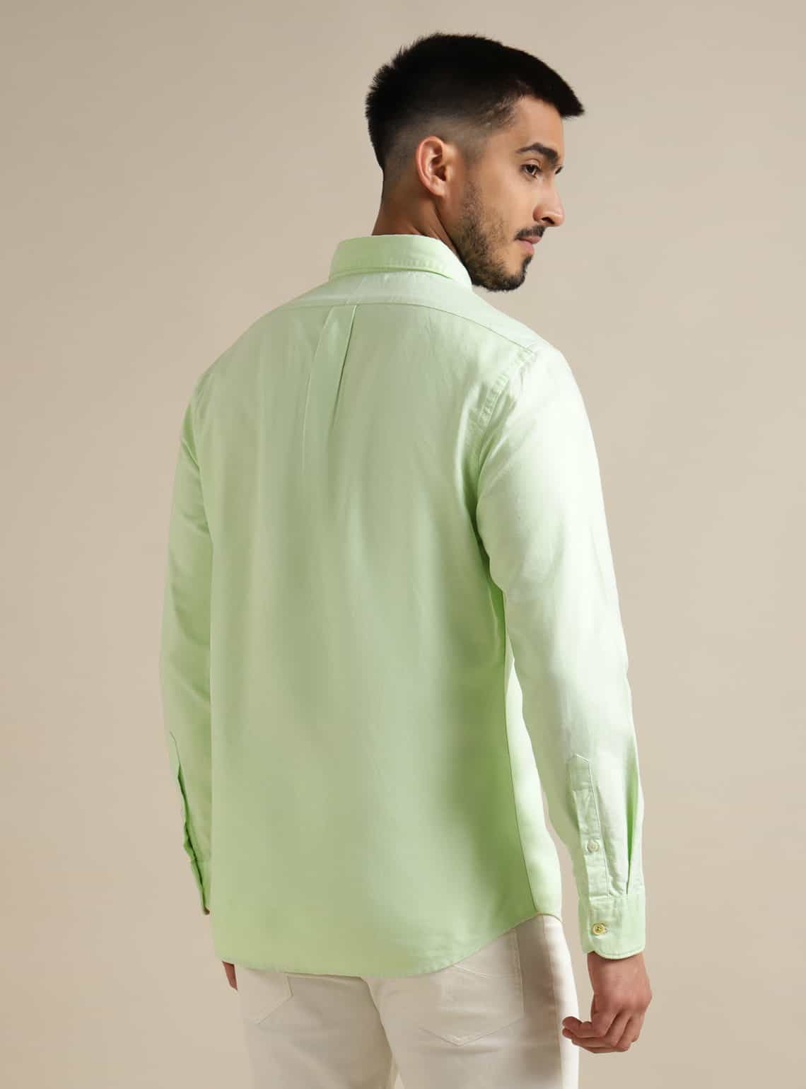 Lime Oxford Shirt