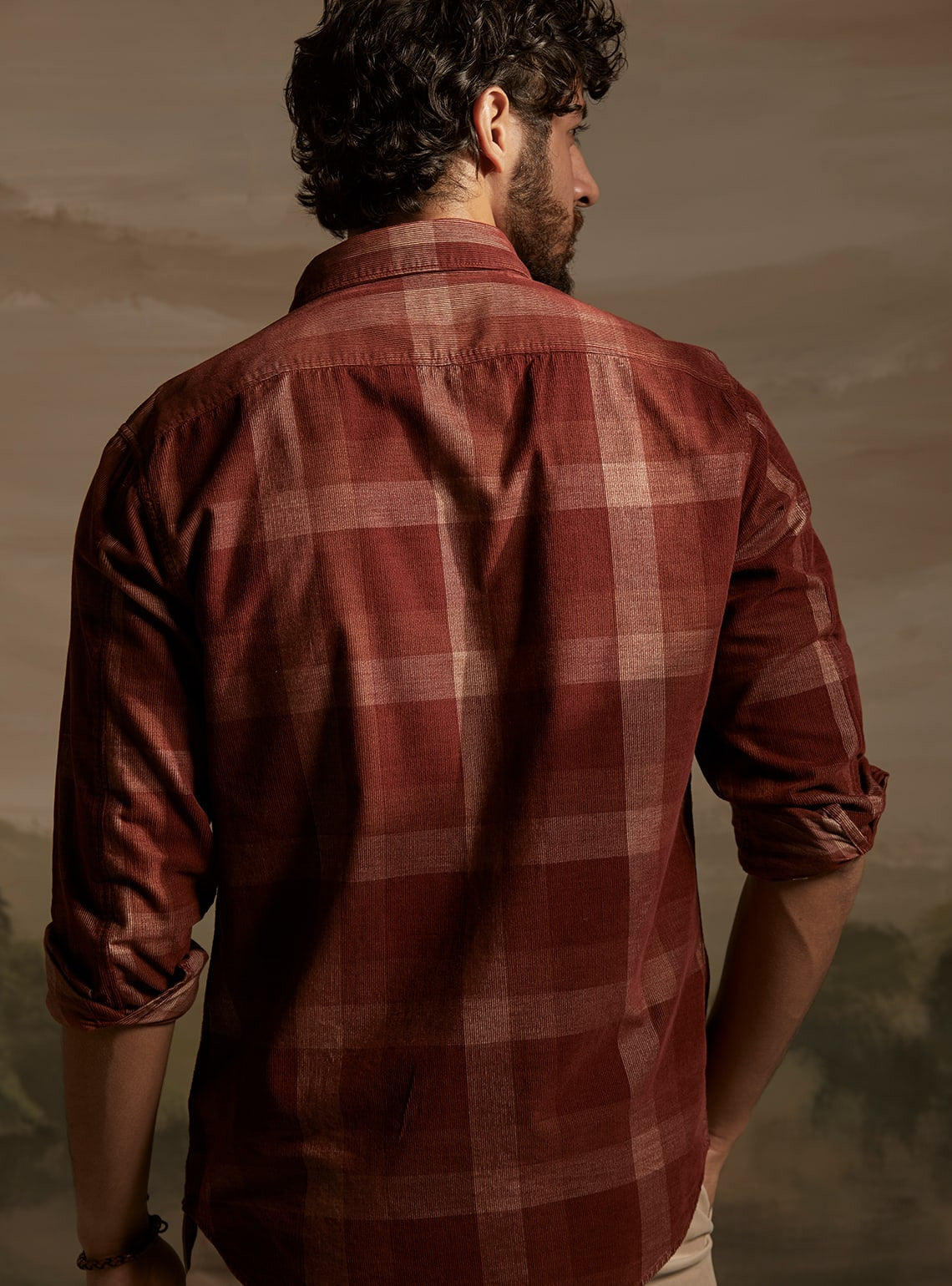 Firebrick Corduroy Shirt