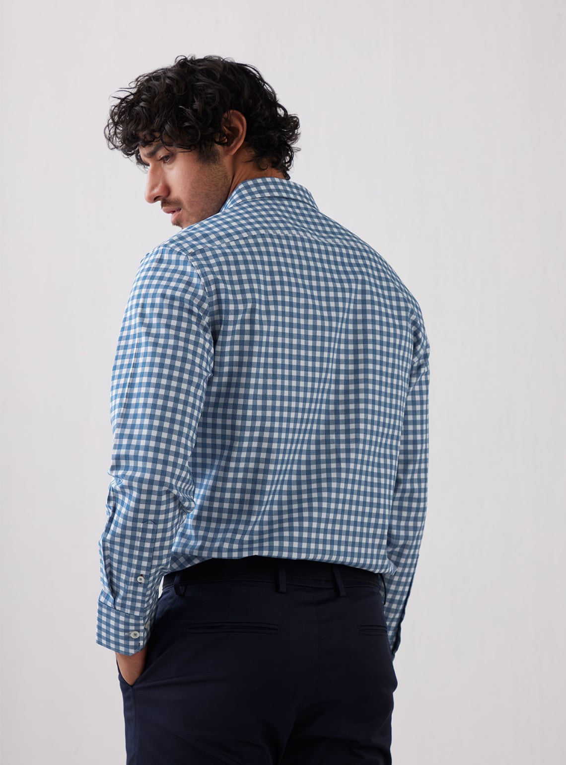 Shadow Blue Check Shirt