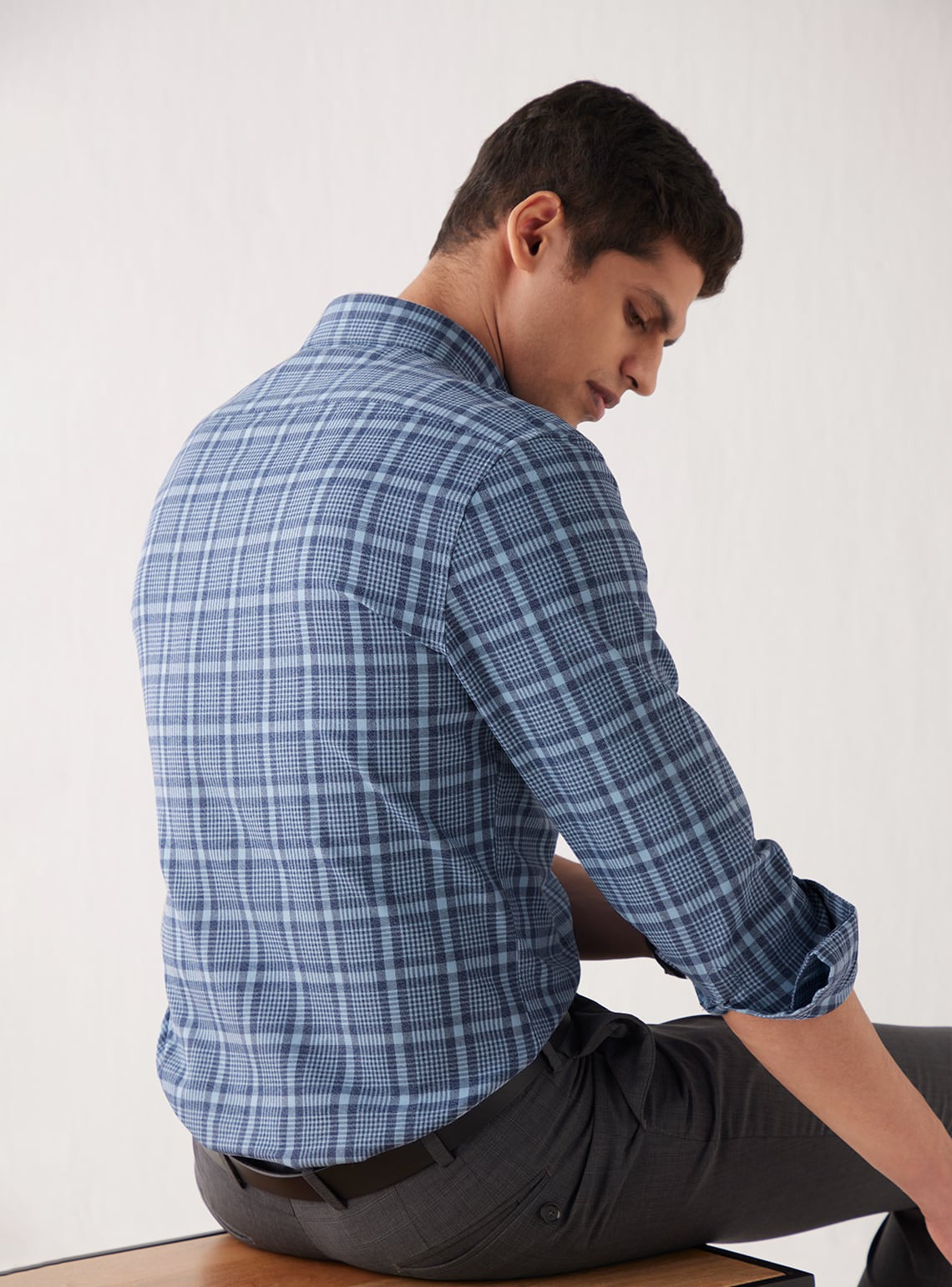 Rhino Blue Check Shirt