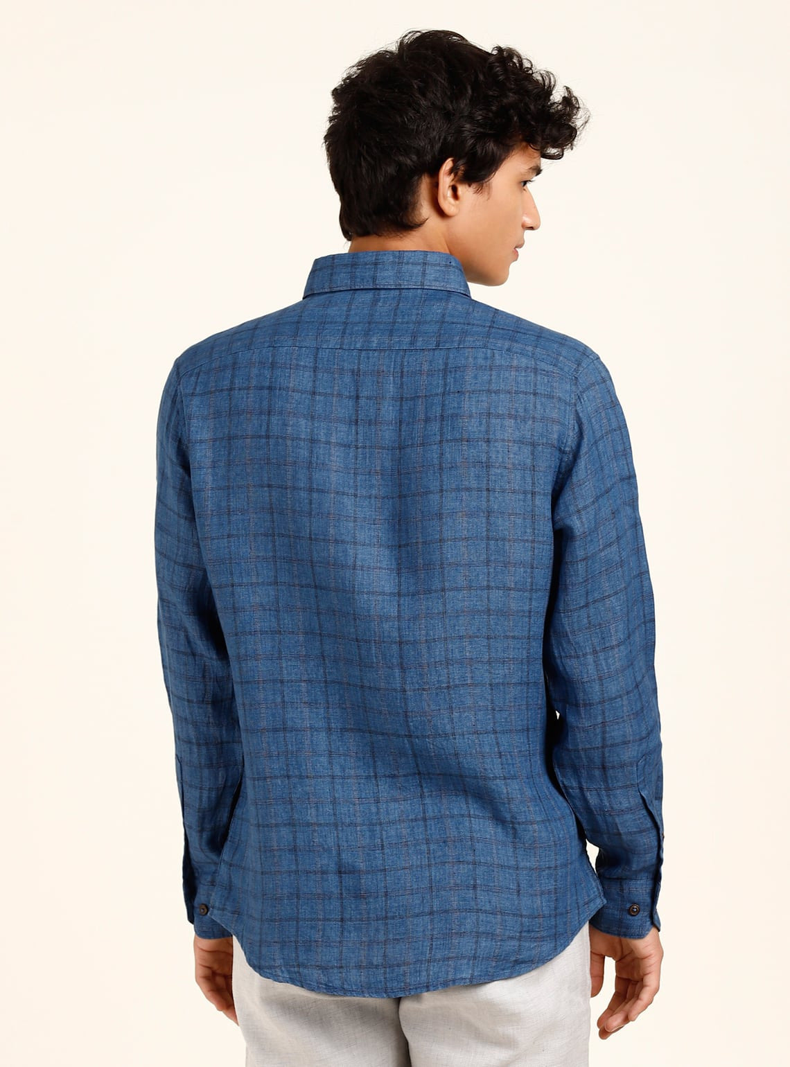 Indigo Sapphire Grid Shirt