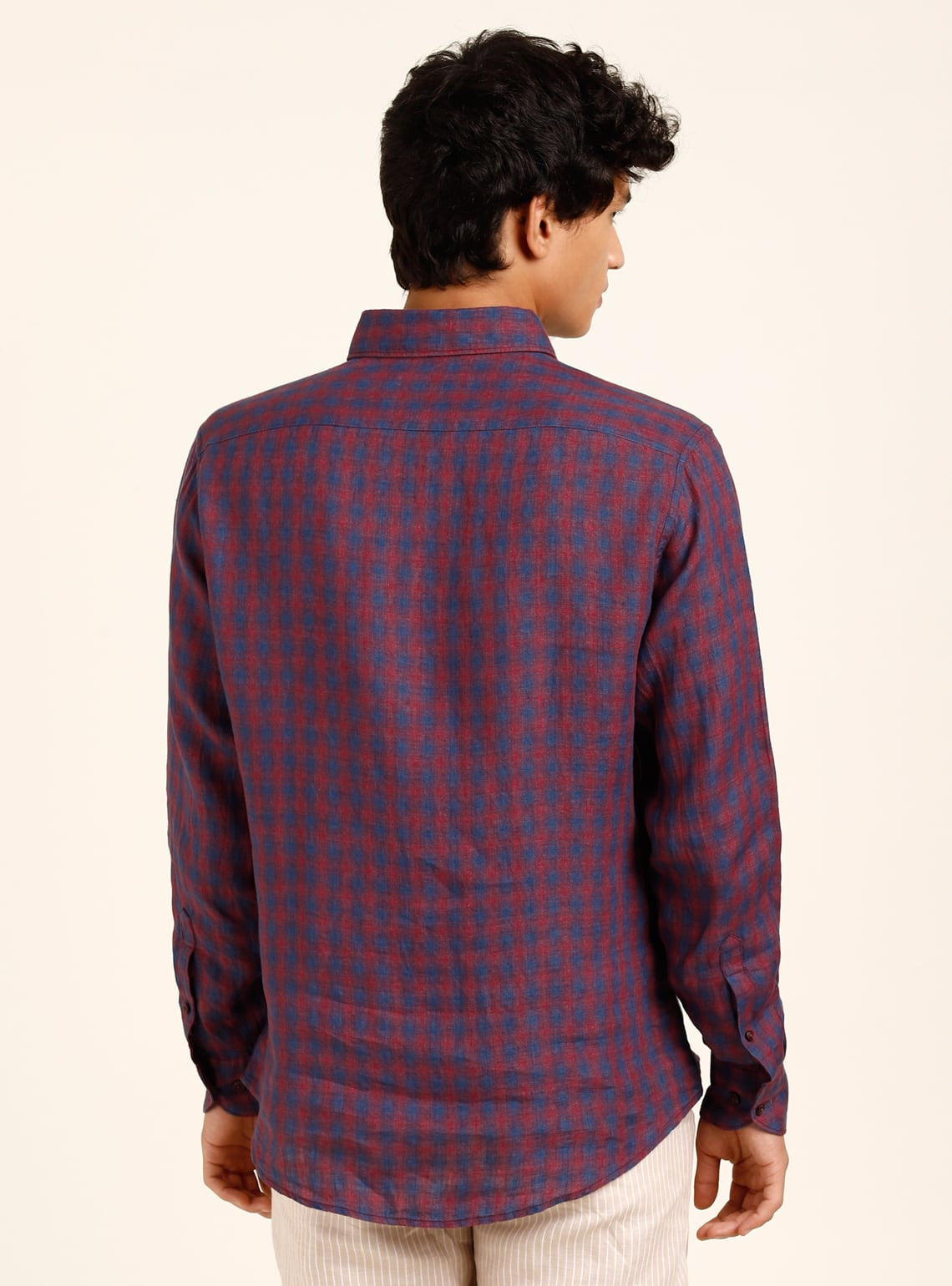 Indigo Mauve Check Shirt