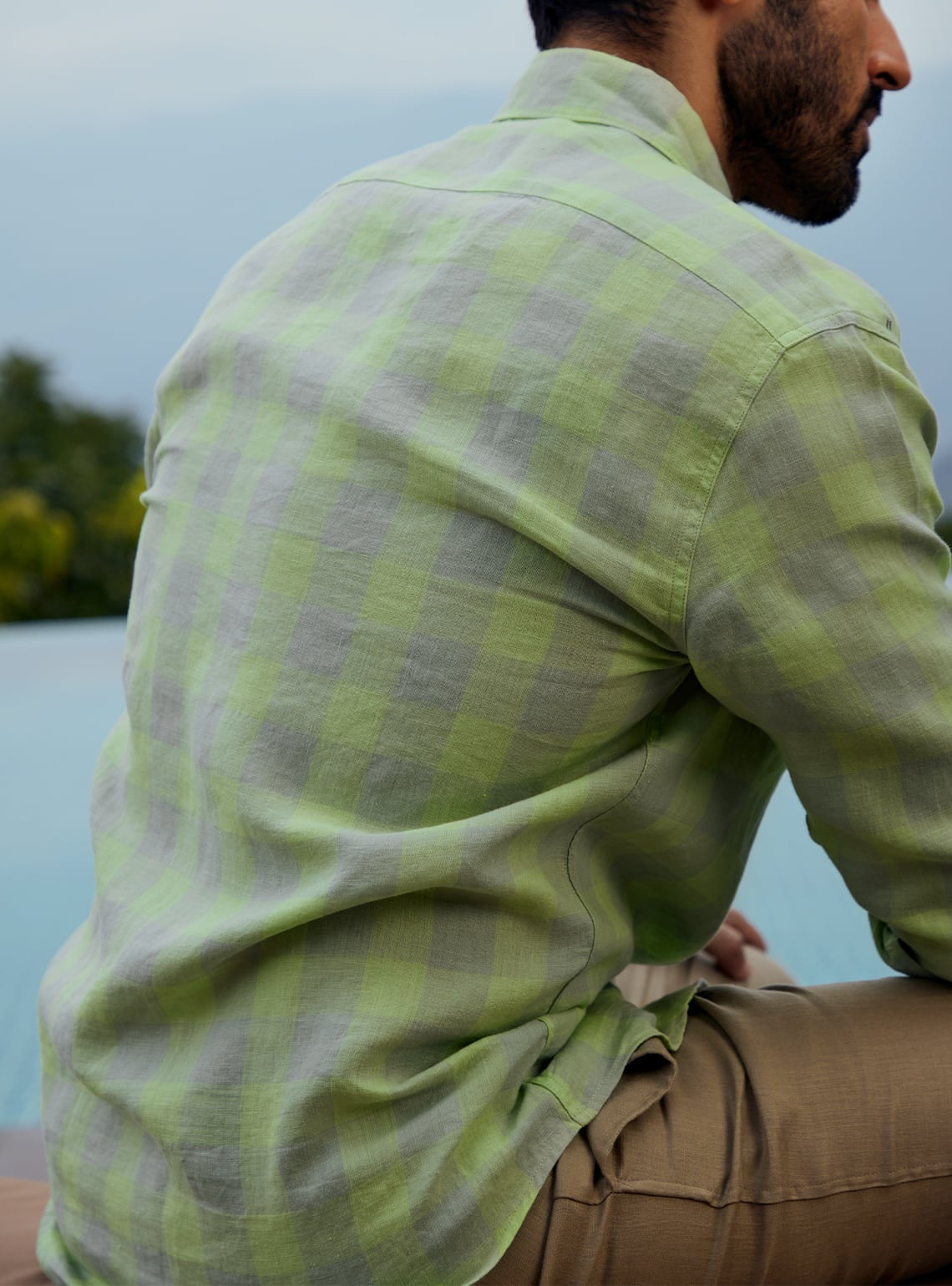 Ooty Green Check Shirt