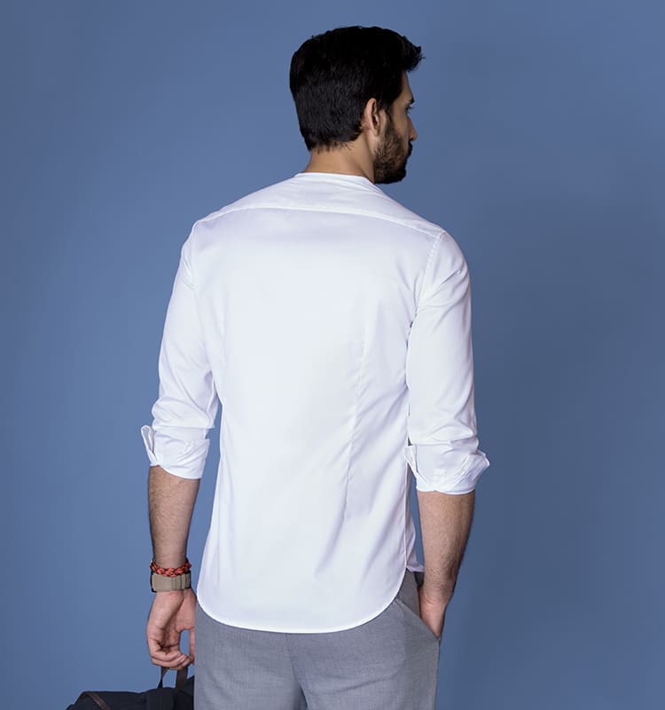 White Rajan Popover Shirt