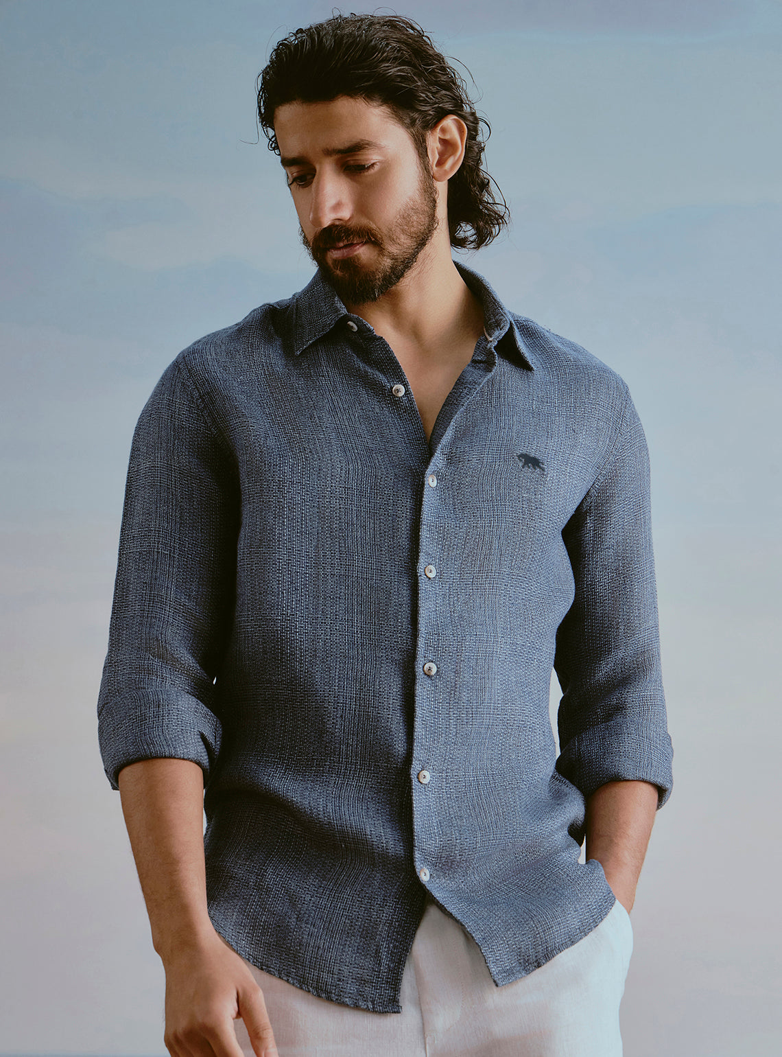 Current Blue Linen Shirt