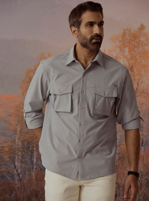 Grey Ripstop Shirt