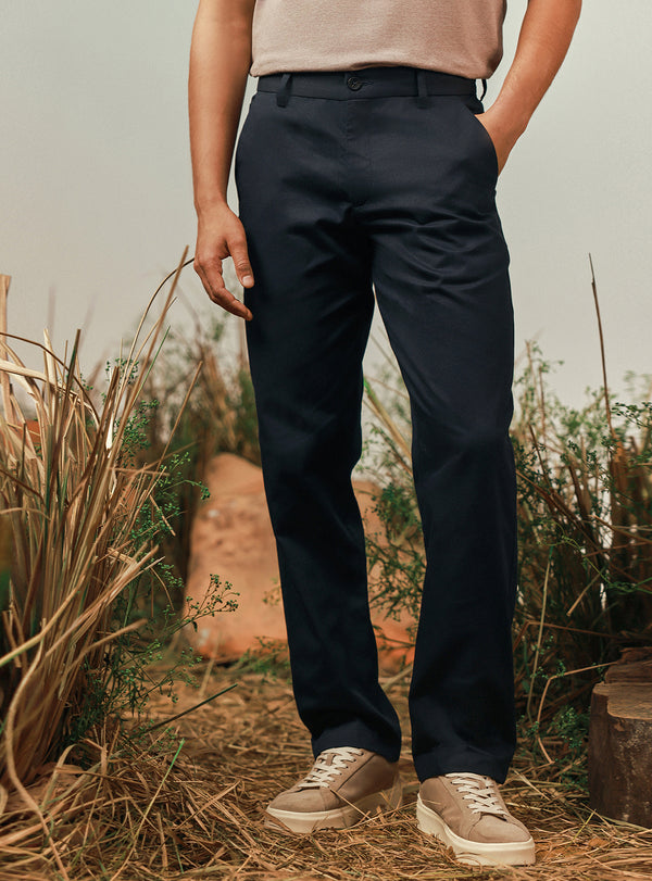 Harbour Trail Cotton Navy Chino