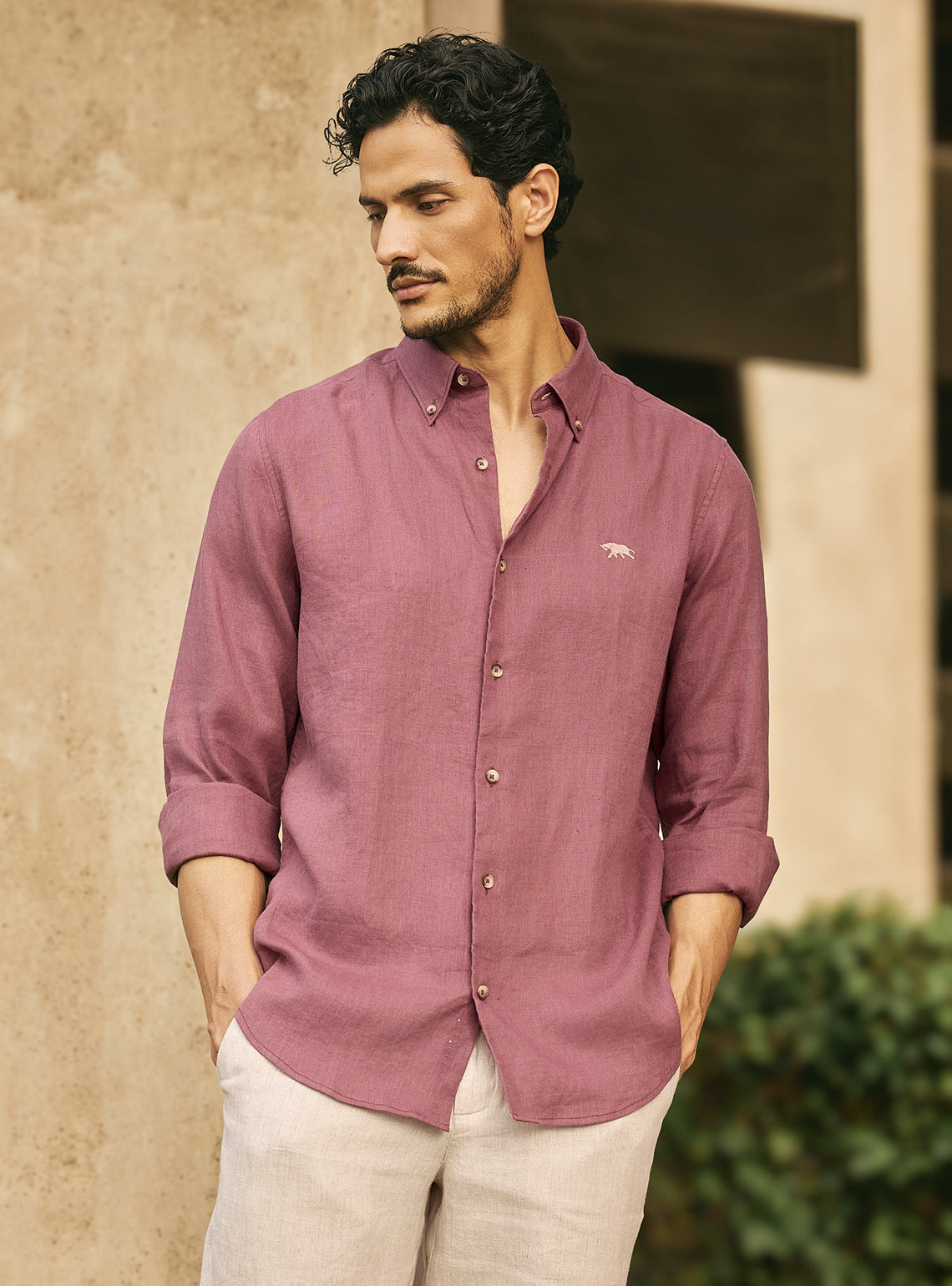Aurora Pink Linen Shirt