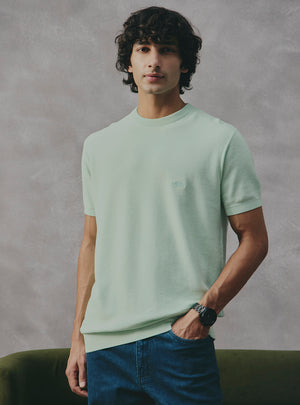 Eucalyptus Green Cotton Crewneck