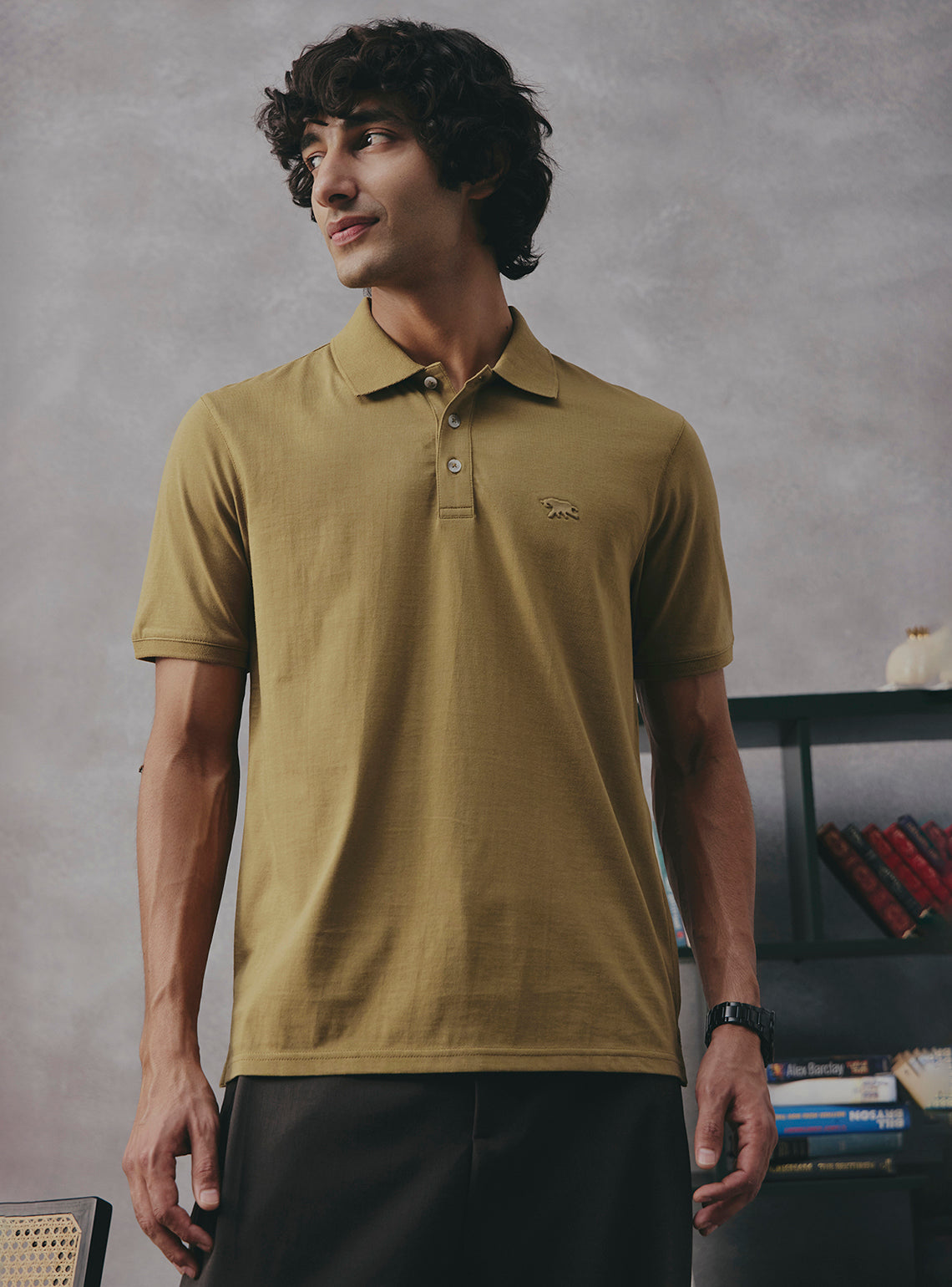 Sage Olive Cotton Polo