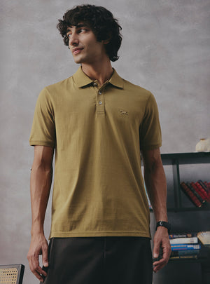 Sage Olive Cotton Polo