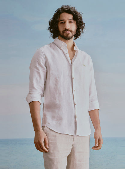Moon White Linen Shirt