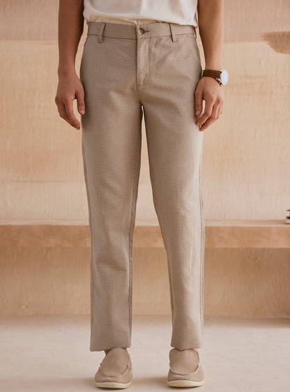 Napa Khaki Cotton Linen Trousers
