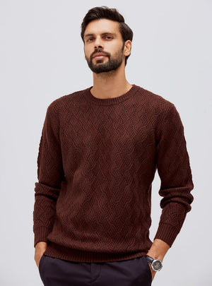 Ruby Brown Merino Pullover