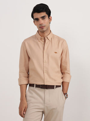 Camel Dobby Shirt - Full