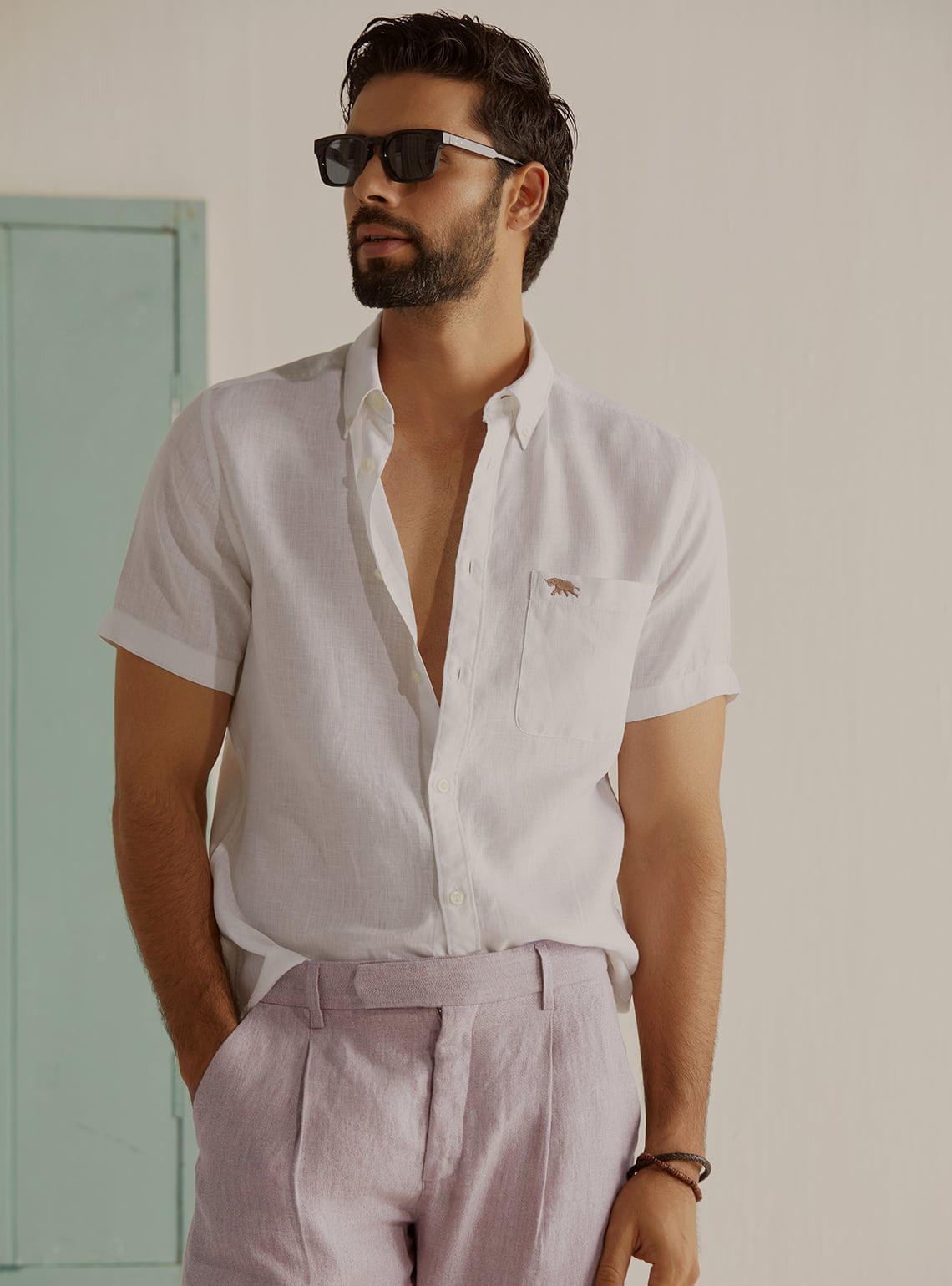 Andamen Ivory Linen Shirt Andamen Ivory Linen Shirt