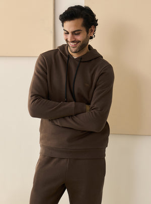 Mudslide Brown Fleece Hoodie