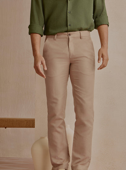 Silt Brown Linen Trousers
