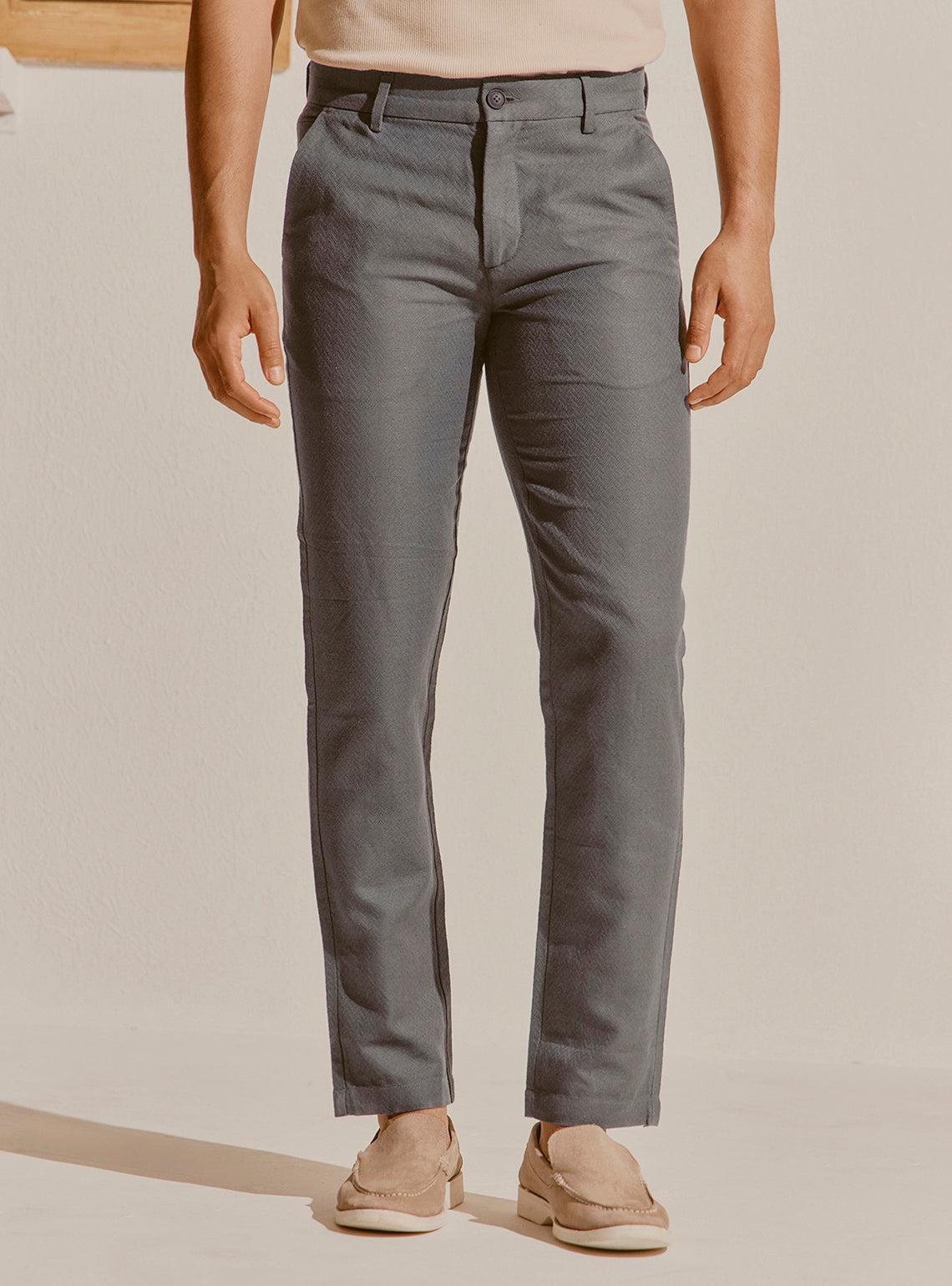 Marbella Green Cotton Linen Trouser