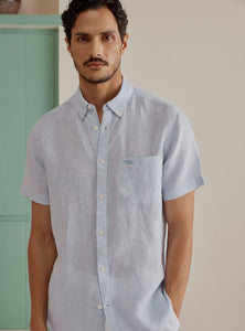 Sky Chambray Linen Shirt