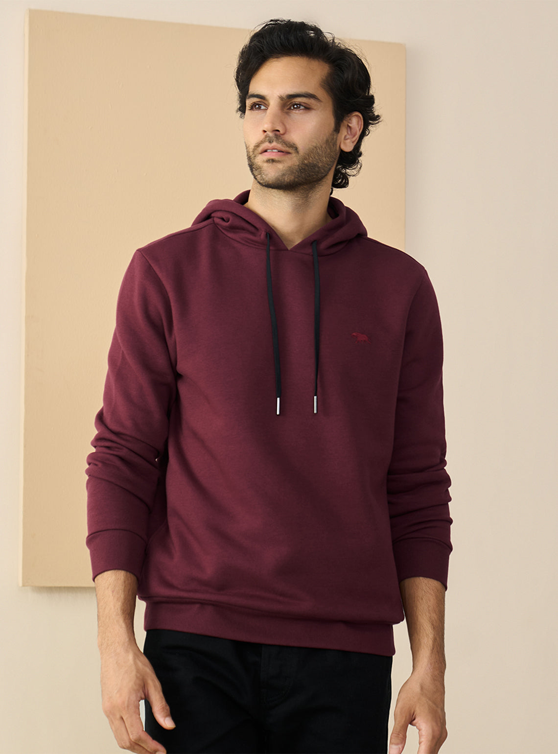 Dusky Burgundy Fleece Hoodie